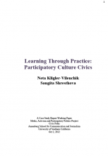 Cover for Learning Through Practice Report